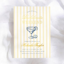Invitación de fin de semana de despedida de solter