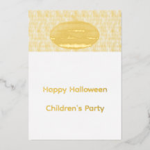 Invitación de Halloween de calabaza
