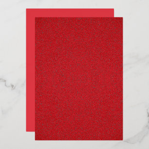 Con Relieve Metalizado Invitación de Papel Aluminizado Rojo de Tomate Tex