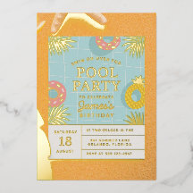 Invitación de papel de aluminio