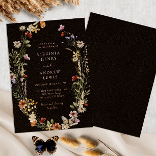 Con Relieve Metalizado Invitación de papel de aluminio para boda en rosa