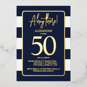 Con Relieve Metalizado Invitación de papel de aluminio para la fiesta de