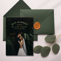 Invitación fotográfica de Boda Elopement casado