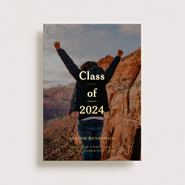 Con Relieve Metalizado Invitación minimalista elegante