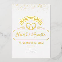 logotipo de emblema romántico boda oro Invitación