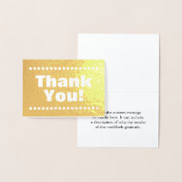 Mínimo, Personalizable "¡Gracias!" Tarjeta