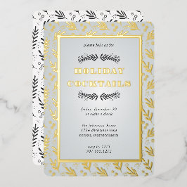 Con Relieve Metalizado Navidades Foliage Berry Garden | Invitación al Rel