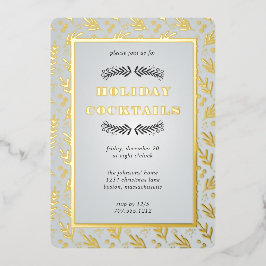 Con Relieve Metalizado Navidades Foliage Berry Garden | Invitación al Rel