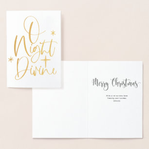 Con Relieve Metalizado No hay tarjeta de Navidades religiosos Personaliza