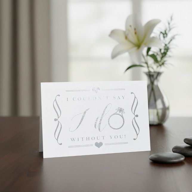 Con Relieve Metalizado No podría decir que lo hago sin ti | Tarjeta de Re (Subido por el creador)