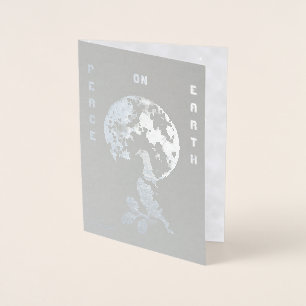 Con Relieve Metalizado Paz en la Tierra: Tarjeta de cocina