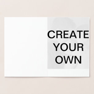 Con Relieve Metalizado Personaliza tu propia tarjeta de foil