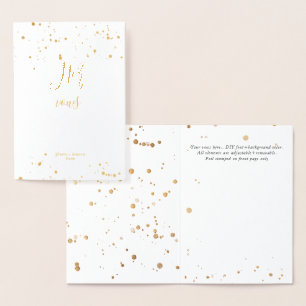 Con Relieve Metalizado PixDezines Gold Brush Script Sus Votos Tarjeta de