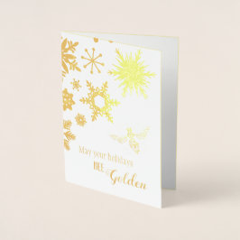 Con Relieve Metalizado Que tus vacaciones sean doradas | Tarjeta de foto