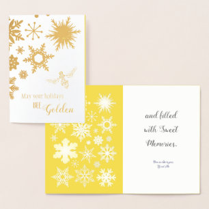 Con Relieve Metalizado Que Tus Vacaciones Sean Doradas   Tarjeta Personal