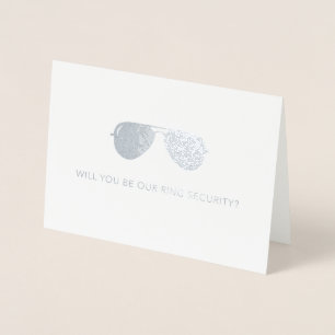 Con Relieve Metalizado ¿Serás nuestra tarjeta de seguridad de anillo - Fi