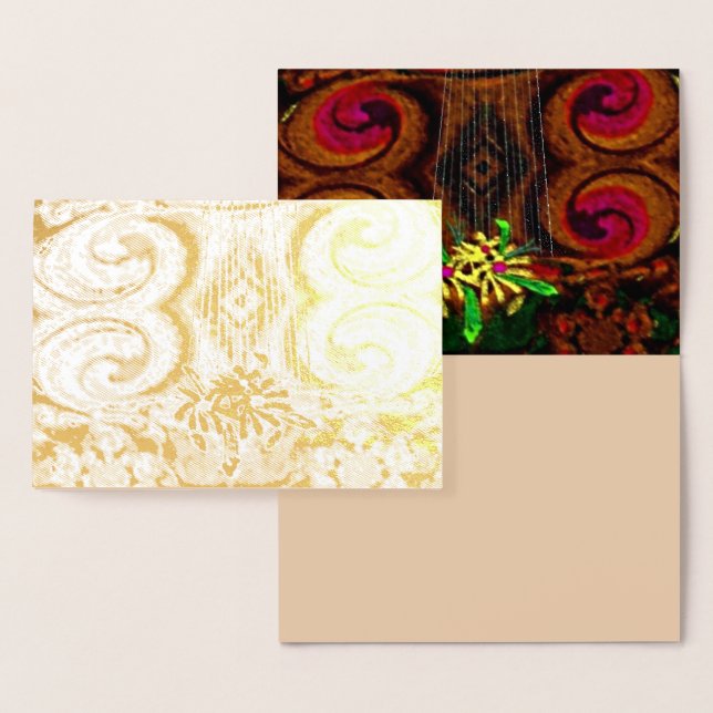 Con Relieve Metalizado Tarjeta blanca "Fuente del Agua en México" (Demostración)