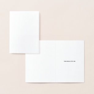 Con Relieve Metalizado Tarjeta de agradecimiento para enfermera minimalis