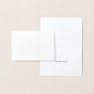 Con Relieve Metalizado Tarjeta de agradecimiento para enfermera minimalis