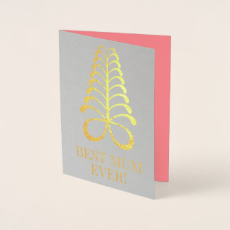 Con Relieve Metalizado Tarjeta de ‘Aya’ Día de la Madre