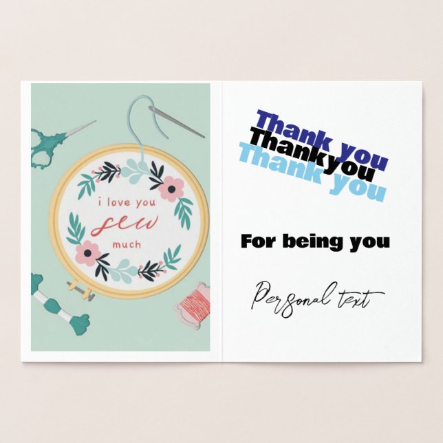 Con Relieve Metalizado Tarjeta de cumpleaños (Interior)