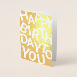 Con Relieve Metalizado Tarjeta de cumpleaños de letras desordenadas, dive