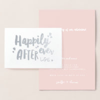 Tarjeta de felicitaciones de boda feliz para siemp