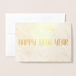 Con Relieve Metalizado Tarjeta de Feliz Año Nuevo