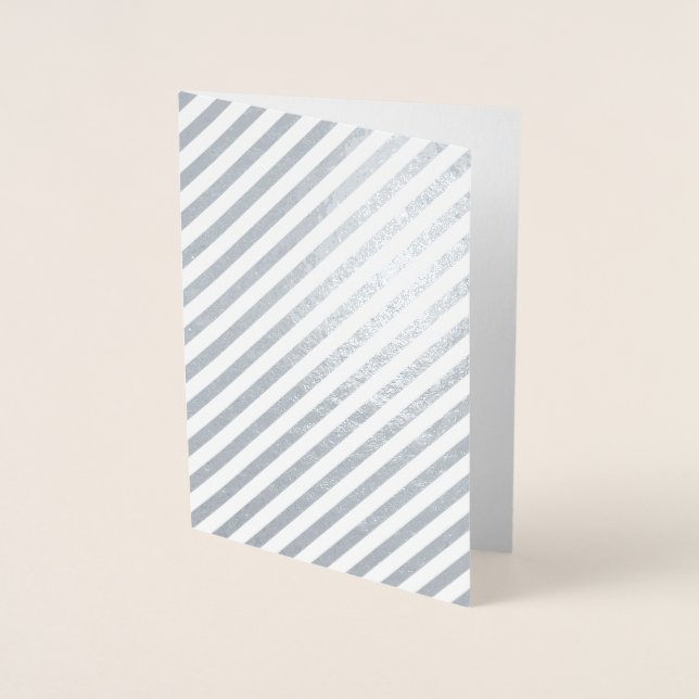 Con Relieve Metalizado Tarjeta de Feliz Navidad en Blanco (Anverso)