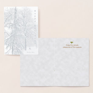Con Relieve Metalizado Tarjeta de fiesta y placeres simples