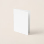 Con Relieve Metalizado Tarjeta de Foil<br><div class="desc">Crea tu propio estilo minimalista personalizable en blanco que se puede actualizar fácilmente con tu foto y texto. Si necesitas ayuda para personalizar este producto, por favor contáctame usando el botón de mensaje abajo y estaré encantado de ayudarte.</div>