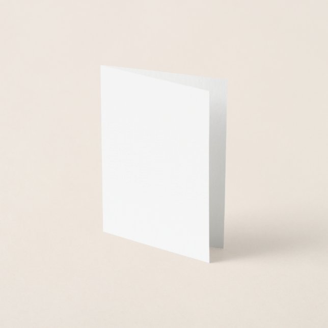 Con Relieve Metalizado Tarjeta de Foil (Anverso)