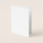 Con Relieve Metalizado Tarjeta de Foil<br><div class="desc">Crea tu propio estilo minimalista personalizable y blanco que se puede actualizar fácilmente con tu foto y texto. Si necesitas ayuda para personalizar este producto, por favor contáctame usando el botón de mensaje abajo y estaré encantado de ayudar.</div>