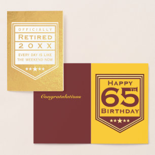 Con Relieve Metalizado Tarjeta de Foil Oficialmente Retirada