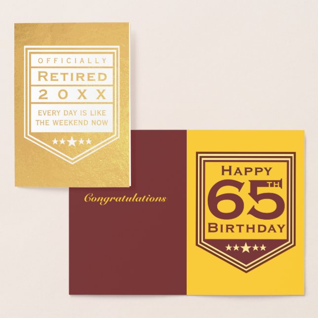 Con Relieve Metalizado Tarjeta de Foil Oficialmente Retirada (Demostración)