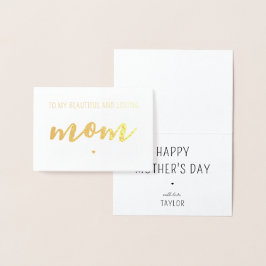 Con Relieve Metalizado Tarjeta de Foil personalizada moderna y elegante p