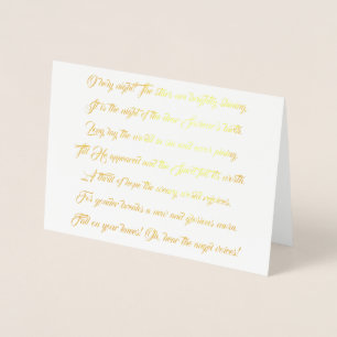 Con Relieve Metalizado Tarjeta de Navidades de canciones de canciones de 