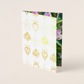 Con Relieve Metalizado Tarjeta de Navidades de ornamentos de Cape Cod