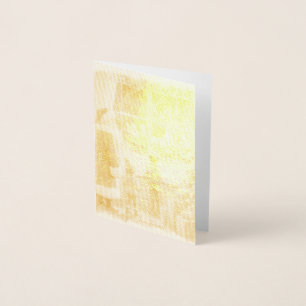 Con Relieve Metalizado Tarjeta de Navidades Rústicos de Victoria