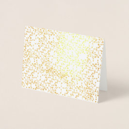 Con Relieve Metalizado Tarjeta de nota de damasco dorado