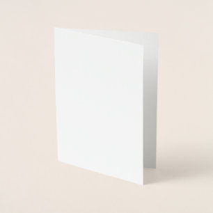 Con Relieve Metalizado Tarjeta de Papel Aluminio
