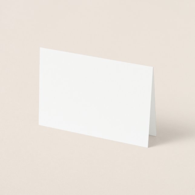 Con Relieve Metalizado Tarjeta de Papel Aluminio (Anverso)