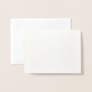 Con Relieve Metalizado Tarjeta de Papel Aluminio