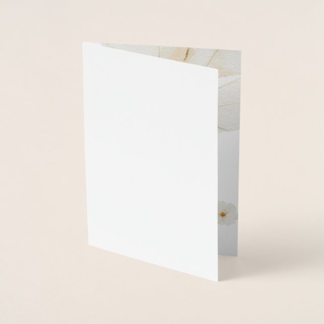 Con Relieve Metalizado Tarjeta de papel de aluminio (Anverso)