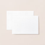 Con Relieve Metalizado Tarjeta de Papel de Aluminio<br><div class="desc">Crea tus Propios Suministros Personalizados sólidos blancos,  estilo minimalista que se puede actualizar fácilmente con tu Foto y texto. Si necesitas ayuda para personalizar este producto,  por favor contáctame usando el botón de mensaje abajo y estaré encantado de ayudar.</div>