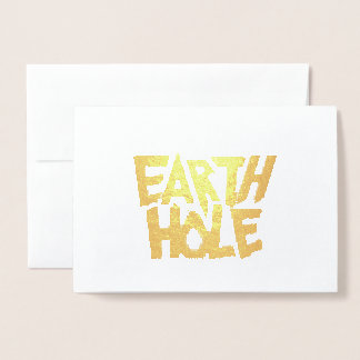 Con Relieve Metalizado Tarjeta de papel de aluminio en blanco de Agujero