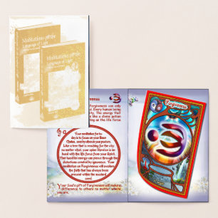 Con Relieve Metalizado Tarjeta de perdón