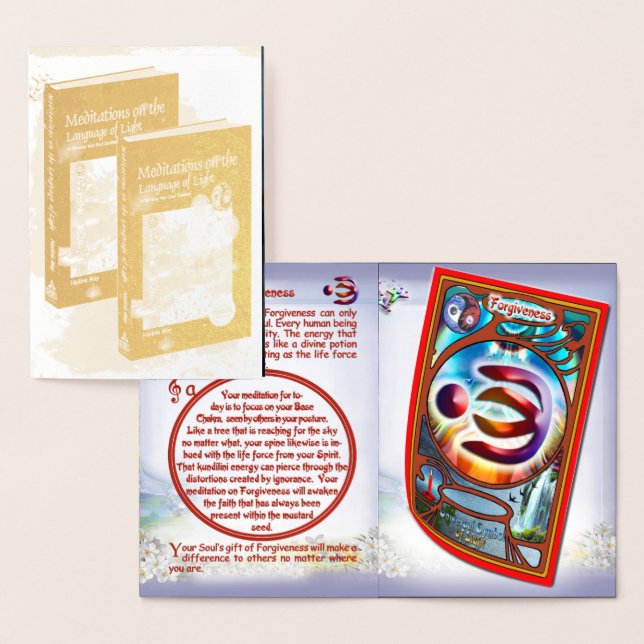 Con Relieve Metalizado Tarjeta de perdón (Demostración)