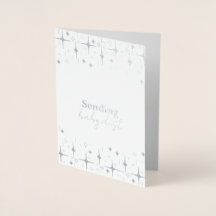 Tarjeta de polvo para bebé Deseos de fertilidad Re