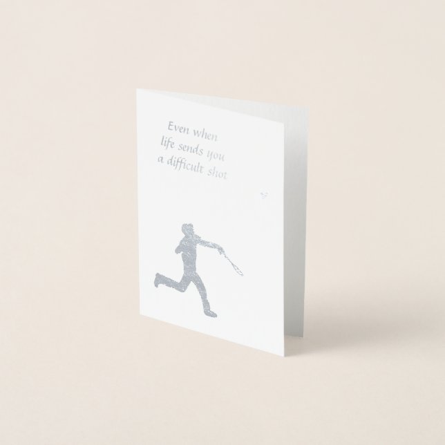 Con Relieve Metalizado Tarjeta de seguimiento (Anverso)